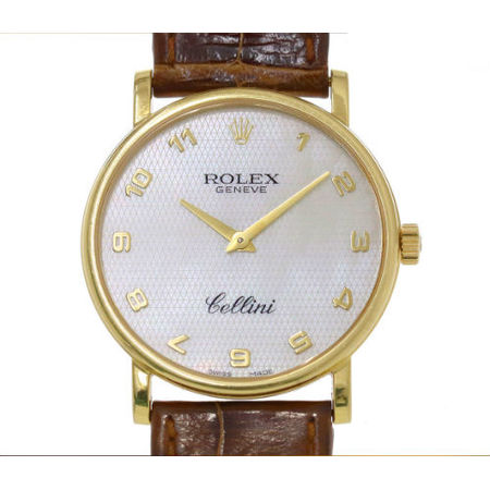 Rolex Cellini 32mm 5115/8 18K Yellow Gold Unisex Watch