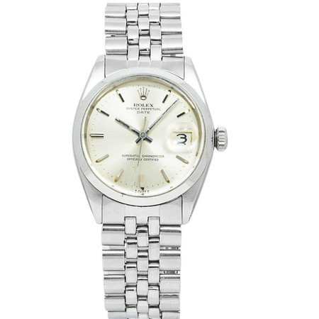 Rolex Date 34.5mm 1500 Stainless Steel Men's Watch