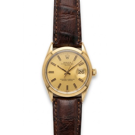 Rolex Date 34mm 1550 18K Yellow Gold/Stainless Steel Unisex Watch