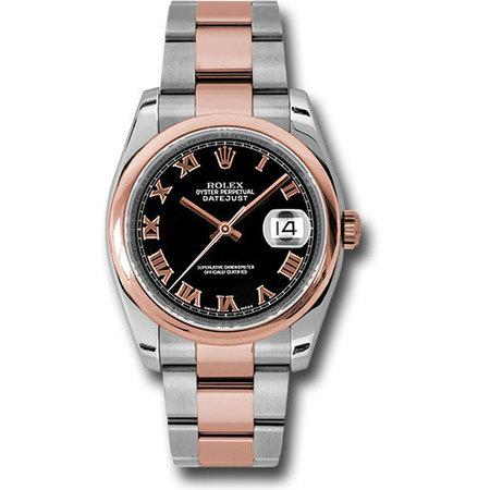Rolex Datejust 36mm 116201 18K Rose Gold/Stainless Steel Unisex Watch