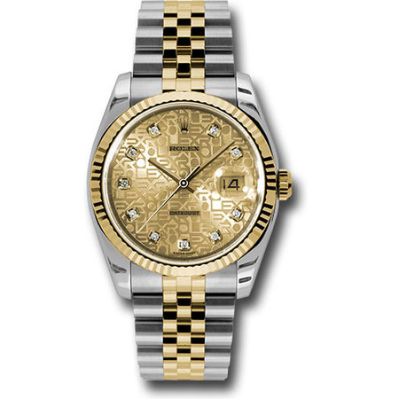 Rolex Datejust 36mm 116233 18K Yellow Gold/Stainless Steel Men's Watch