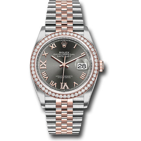 Rolex Datejust 36mm 126281 18K Rose Gold Stainless Steel Men s