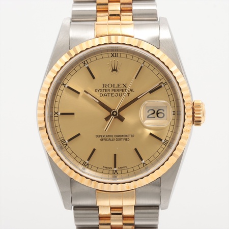 Rolex Datejust 36mm 16233 18K Yellow Gold/Stainless Steel Men's Watch
