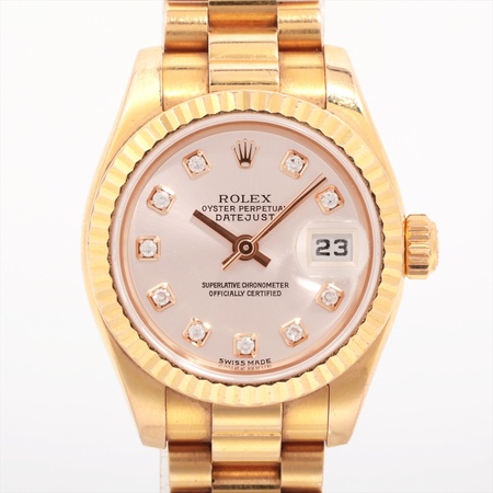 Rolex Datejust 26mm 179175 18K Rose Gold Women's Watch