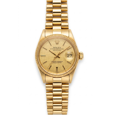 Rolex Datejust 24.5mm 6527 18K Yellow Gold Women's Watch