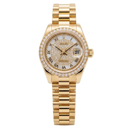 Rolex Datejust 26mm 179138 18K Yellow Gold Women's Watch