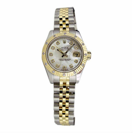 Rolex DateJust 26mm 179173 18K Rose Gold/Stainless Steel Women's Watch