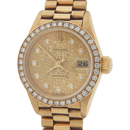Rolex Datejust 26mm 69138 18K Yellow Gold Women's Watch