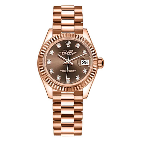 Rolex Datejust 28mm 279175 18K Rose Gold Women's Watch