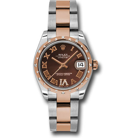 Rolex DateJust 31mm 178341 18K Rose Gold/Stainless Steel Women's Watch