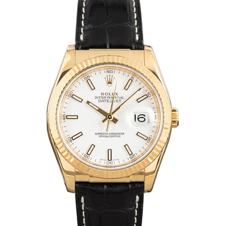 Rolex Datejust 36mm 116138 18K Yellow Gold Unisex Watch