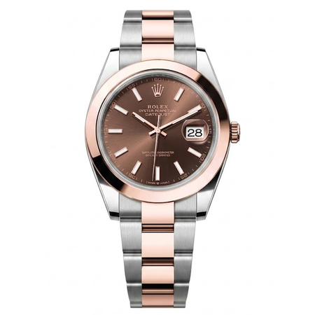 Rolex DateJust 41mm 126301 18K Rose Gold/Stainless Steel Men's Watch