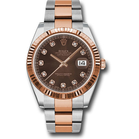 Rolex DateJust 41mm 126331 18K Rose Gold/Stainless Steel Men's Watch