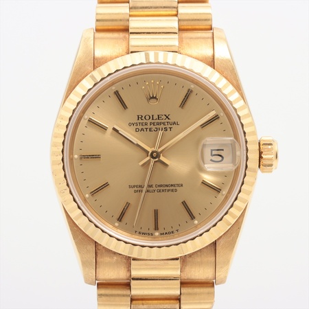 Rolex Datejust 31mm 68278 18K Yellow Gold Women's Watch