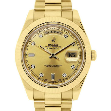 Rolex Day-Date 41mm 218238 18K Rose Gold Men's Watch - Swiss Made Corp...