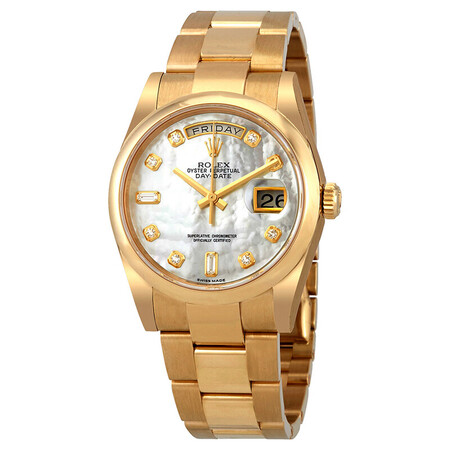 Rolex Day Date 36mm 118208 18K Yellow Gold Unisex Watch