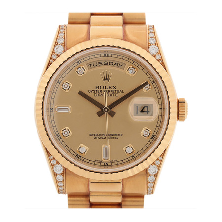 Rolex Day Date 36mm 118338 18K Yellow Gold Men's Watch