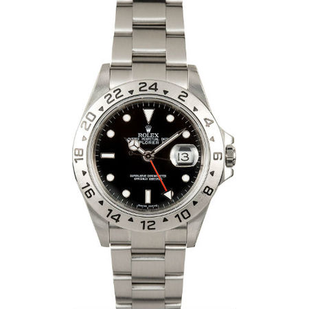 Rolex Explorer II 40mm 16570 Stainless Steel Men's Watch
