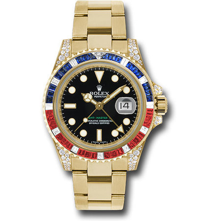 Rolex GMT MASTER II 40mm 116718 18K Yellow Gold Men's Watch