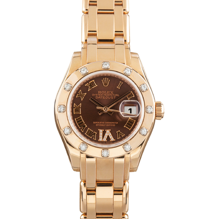 Rolex Pearlmaster 29mm 80315 18K Rose Gold Women's Watch