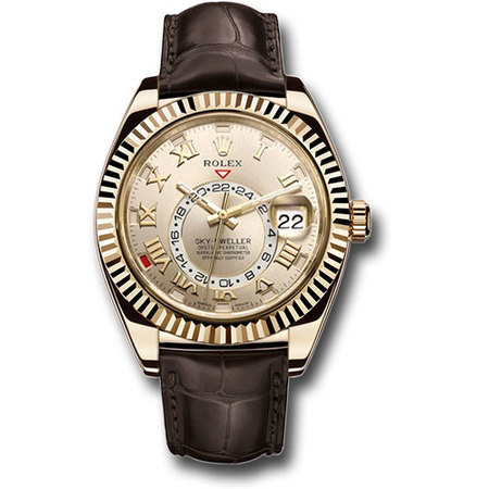 Rolex Sky-Dweller 42mm 326138 18K Yellow Gold Men's Watch