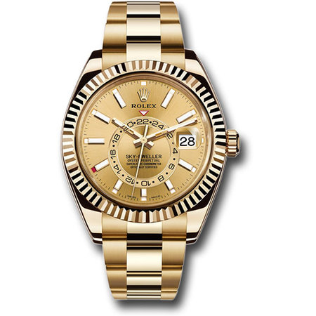 Rolex Sky Dweller 42MMmm 326938 18K Yellow Gold Men's Watch