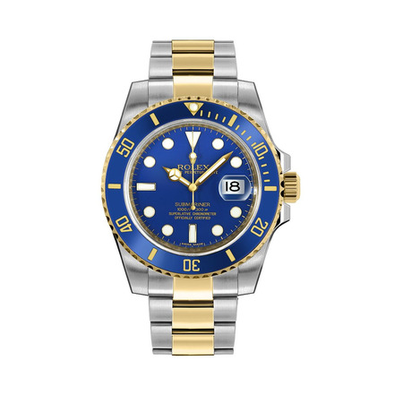 Rolex Submariner Date 40mm Oyster 116613 Stainless Steel & Yellow Gold  Watch Blue Dial