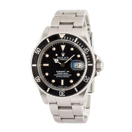 Rolex Submariner 40mm 168000 Stainless Steel Men's Watch