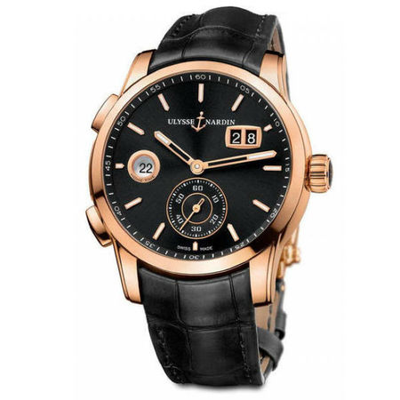 Ulysse Nardin Dual Time Manufacture 42mm 3346-126/92 18K Rose Gold Men's Watch