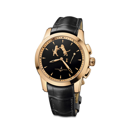 Ulysse Nardin Hourstriker 42MM 6106 130 E2 TIGER 18K Rose Gold