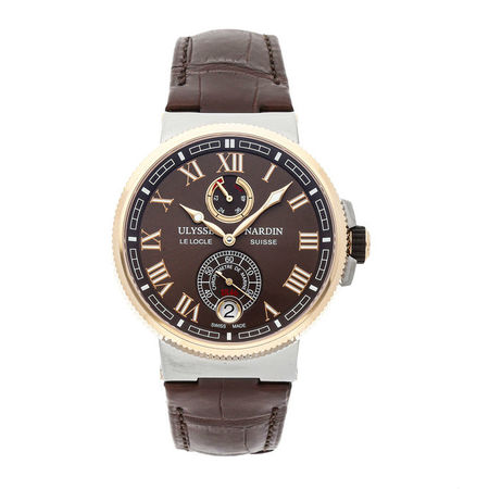 Ulysse Nardin Marine Chronometer 43mm 1185-126/45 18K Rose Gold/Stainless Steel Men's Watch