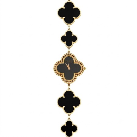 Van Cleef & Arpels Alhambra 26X26mm 136674 18K Yellow Gold Women's Watch