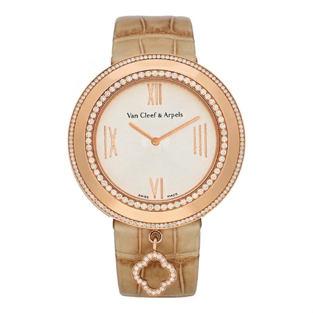 Van Cleef & Arpels Charms 32mm VCARM95100 18K Rose Gold Women's Watch