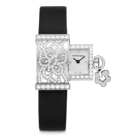 Van Cleef & Arpels SECRET DENTELLE 28mm 3386101 18K White Gold Women's Watch