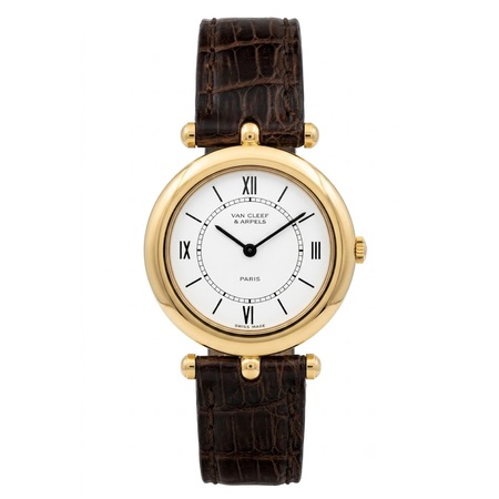 Van Cleef & Arpels Vintage  27mm 28340 18K Yellow Gold Unisex Watch