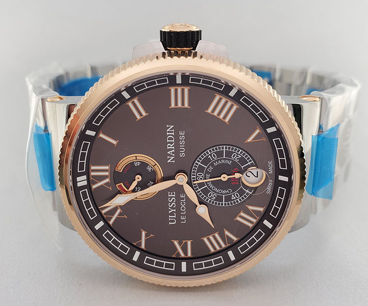 Ulysse Nardin Marine Chronometer 43mm 1185 126 7M 4 18K Rose Gold