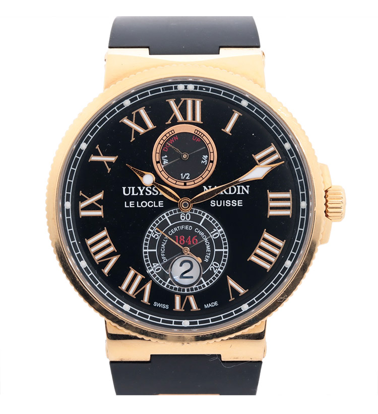 Ulysse Nardin Marine Chronometer 43mm 266 67 18K Rose Gold Men s