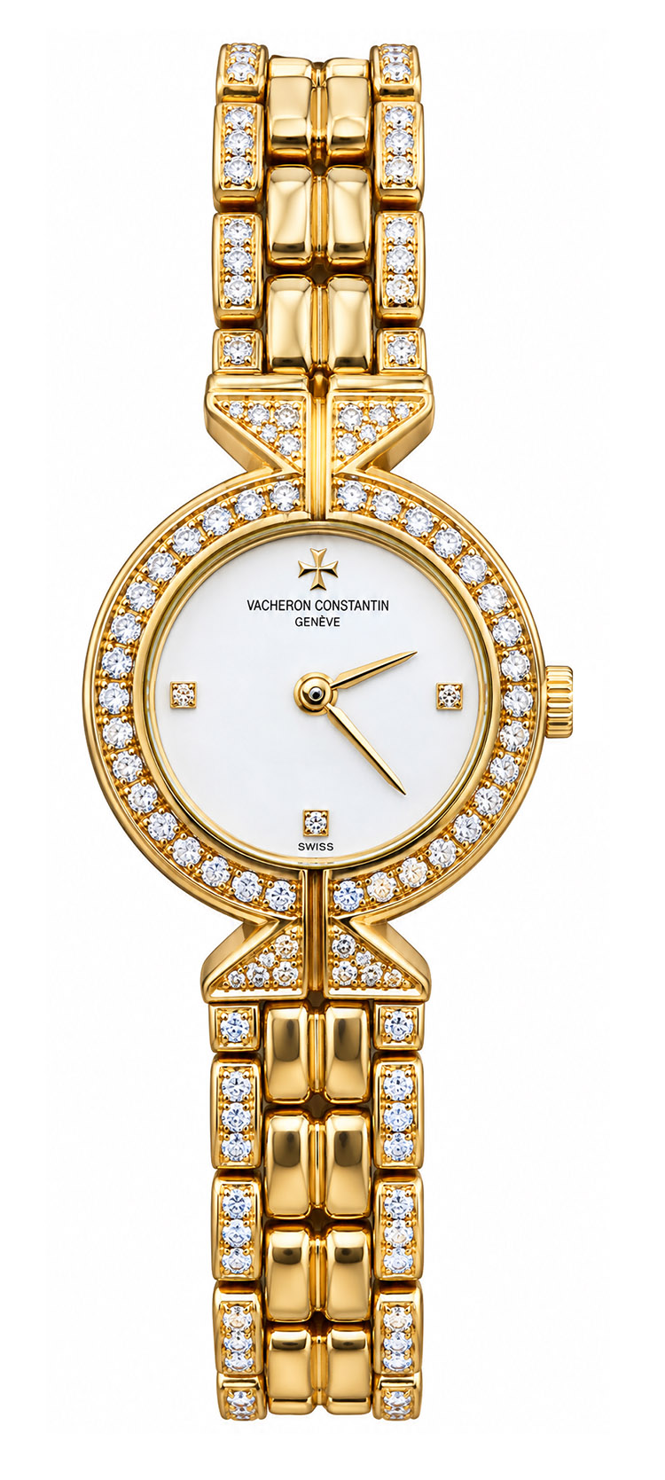 Vacheron Constantin Classique Diamond 27mm 27532/111J-1 18K Yellow Gold Women's Watch