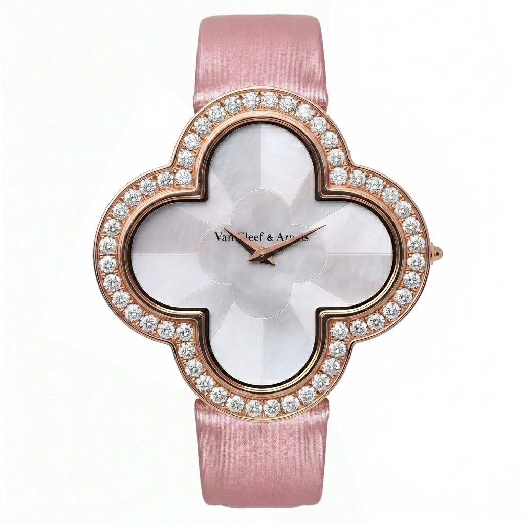 Van Cleef & Arpels Alhambra Talisman 40mm 257274 18K Rose Gold Women's Watch