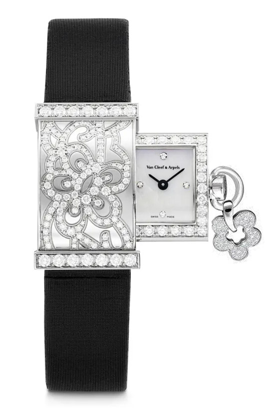 Van Cleef & Arpels SECRET DENTELLE 28mm 3386101 18K White Gold Women's Watch